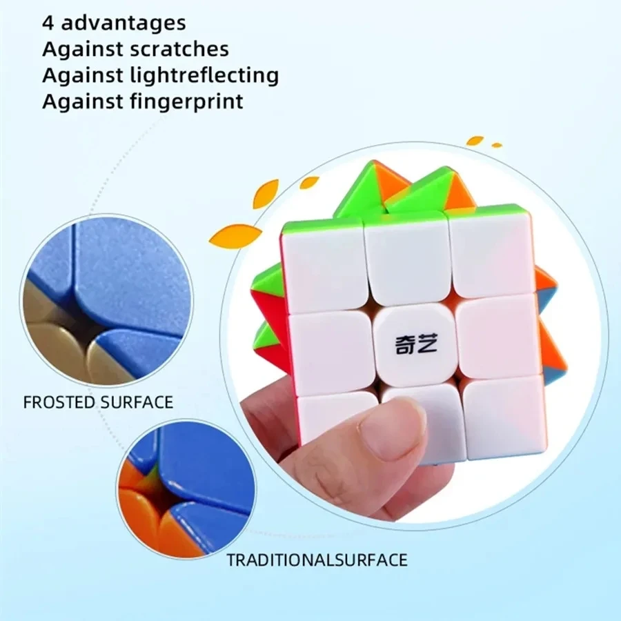 QiYi Speedcube Warrior S 3x3 Magic Cube Bez naklejek Profesjonalne puzzle 3x3 Speed Puzzle 3×3 dla dzieci Cubo Magico do gier