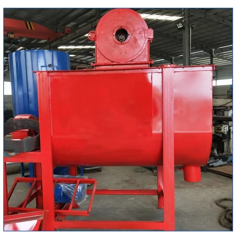 Small Farm Poultry Quick Mix Feed Soybean Corn Horizontal Animal Feed Mixer
