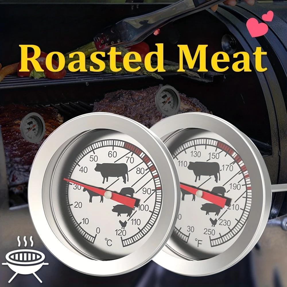 1 Stainless Steel Probe and Glass Cover for Meat Thermometers, Barbecue Tools, and Food Thermometers for Various Ingredients