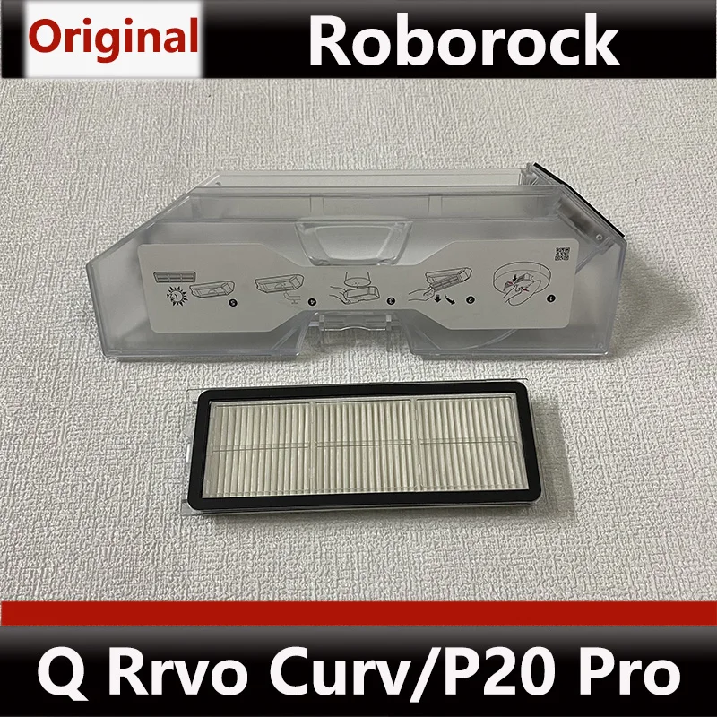 

Original Roborock Q Revo Curv Vacuum Cleaner Accessories: P20 Pro Dust Collection Box Bracket and Brush Roll Cover Consumables