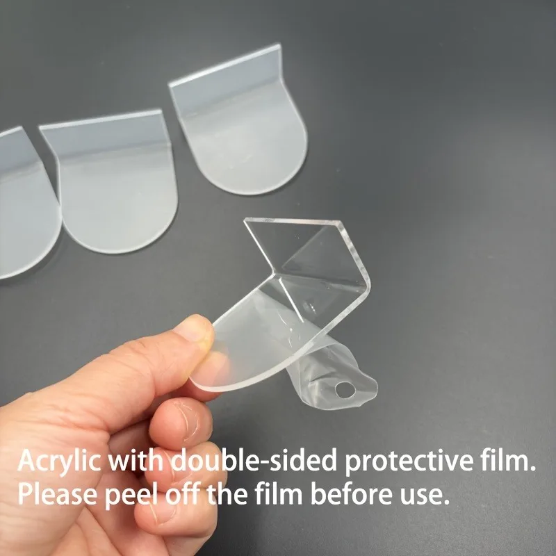 3/6pcs Acrylic Wall-Mounted Display Rack,Drill-Free Self-Adhesive Transparent Shelves,Suitable for Collections,Miniature Models. - view 5