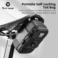 Bolsa de Sillín para Bicicleta WEST BIKING, Mini Bolsa Trasera Autoblocante, Portátil, para Herramientas, Accesorios para Bicicletas de Montaña y Carretera