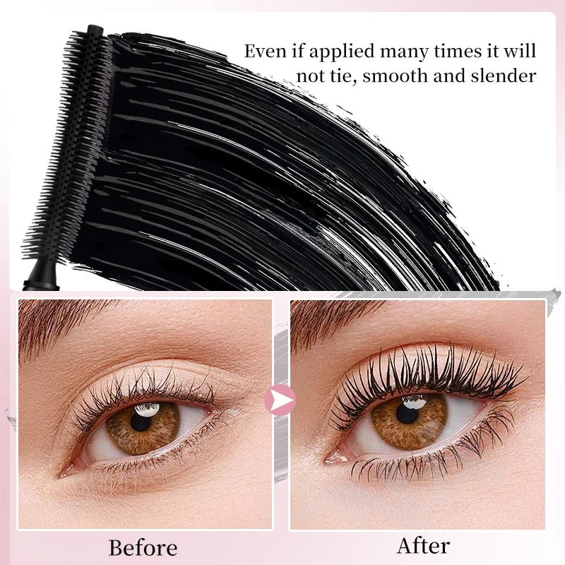 1 ชิ้น/2 ชิ้นมาสคาร่ากันน้ำติดทนนาน, เพิ่มวอลลุ่มและเพิ่มความยาว, กำหนด, ดัดผม, แห้งเร็ว, ป้องกันรอยเปื้อน, แต่งตา