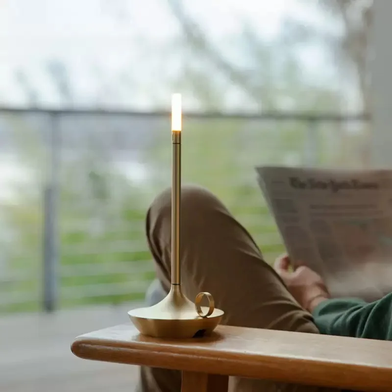 LED Candle USB Charging Desktop Decoration Atmosphere Touch Night Light Restaurant Bar Lamp Led Desk Lamp Candlelight Table Lamp