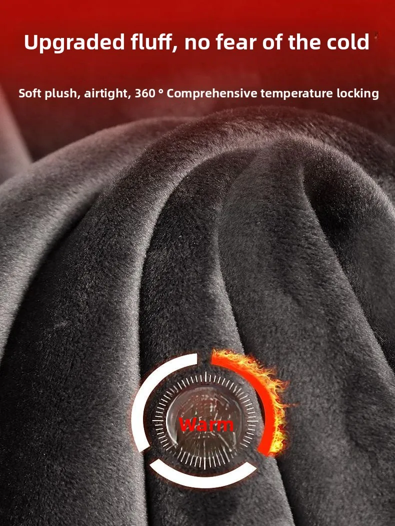 هودي سميك من الصوف للرجال بلون سادة وياقة مستديرة، سترة جديدة للخريف والشتاء، تصميم شبابي شعبي فضفاض بأكمام طويلة