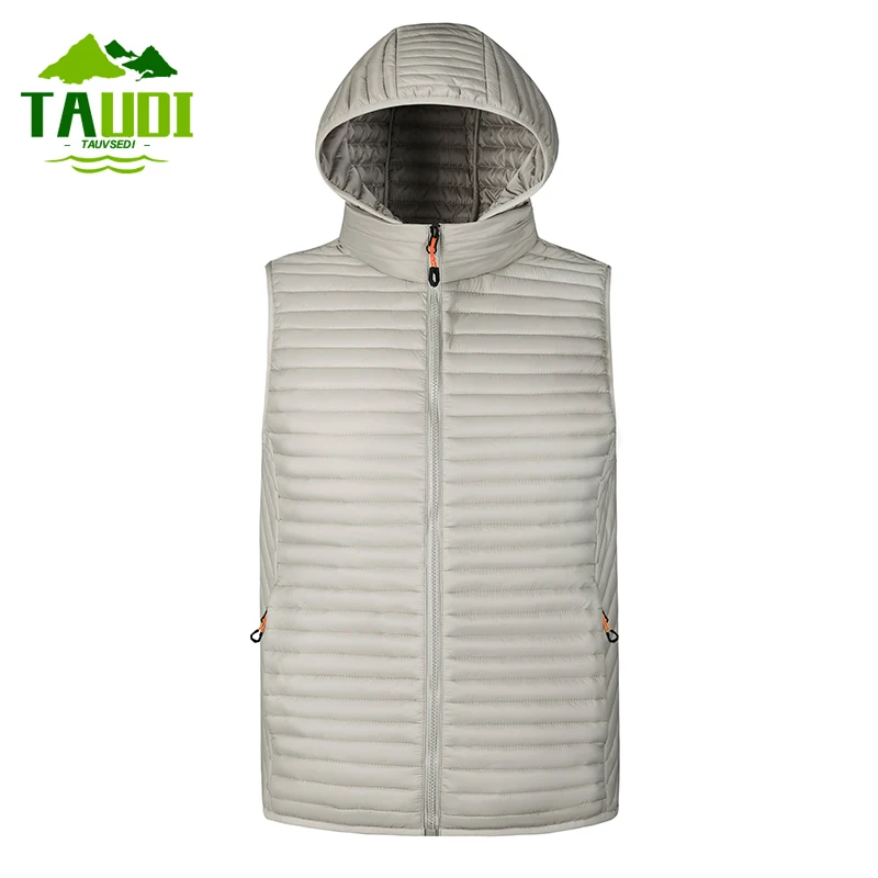 

Men Autumn Thicken Sleeveless Vests Jacket Coat Mens Winter Warm Detachable Hat Outwear Waistcoat Hooded Vest Jacket Male