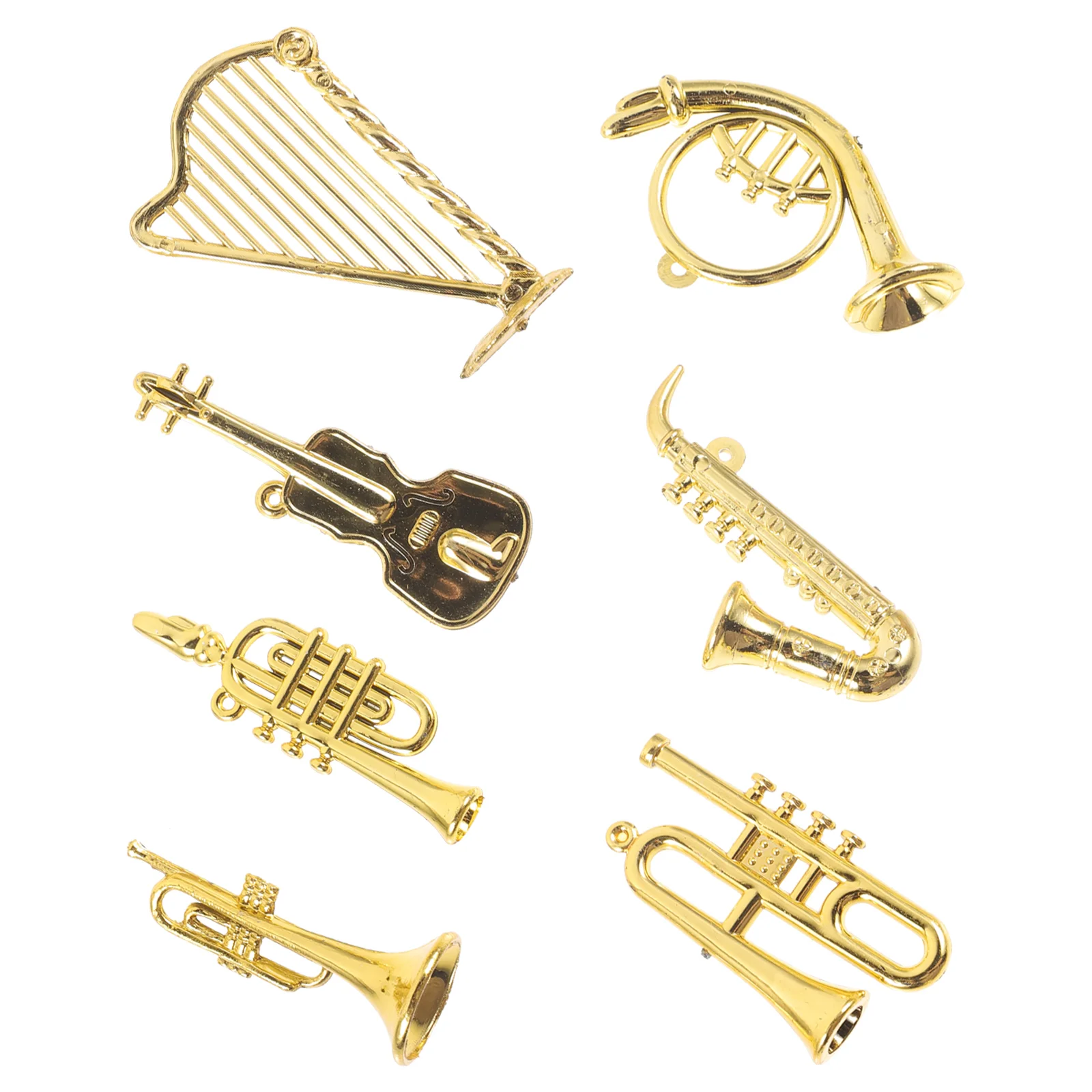 Miniature Instruments Model Festival Christmas Tree Musical Instrument Ornaments for Crafts DIY