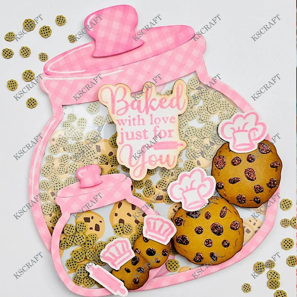 KSCRAFT Cookie Jar Mini Album Stansmessen Sjablonen voor DIY Scrapbooking Decoratieve Embossing DIY Papieren Kaarten