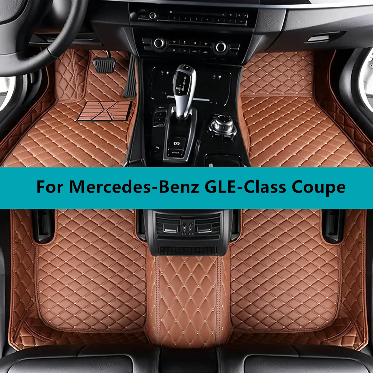 

Leather Car Floor Mats For Mercedes-Benz GLE-Class Coupe 2015 2016 2017 2018 2019 All Weather Waterproof Car Floor Mats