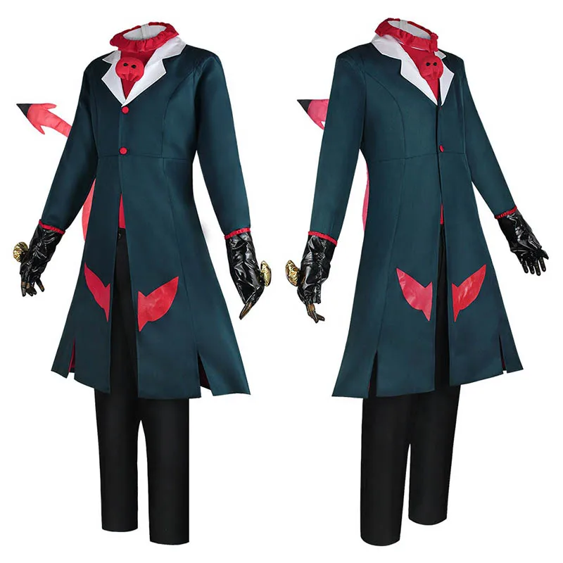 Blitzo Cosplay Costume Hazbin Cosplay Hotel Helluva Boss Blitzo Outfits With Tail for Halloween Comic Con