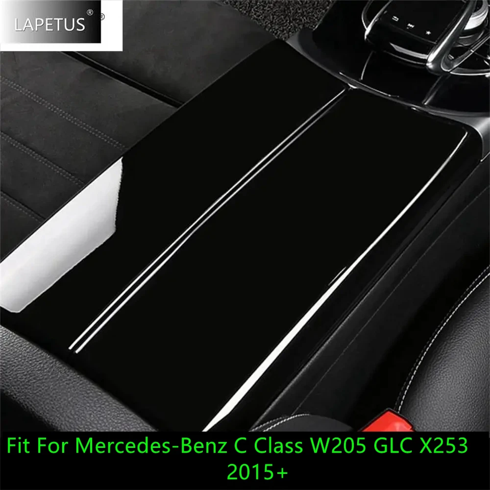 

Car Center Armrest Storage Box Container Panel Decor Accessories Cover Trim For Mercedes-Benz C Class W205 GLC X253 2015 - 2021