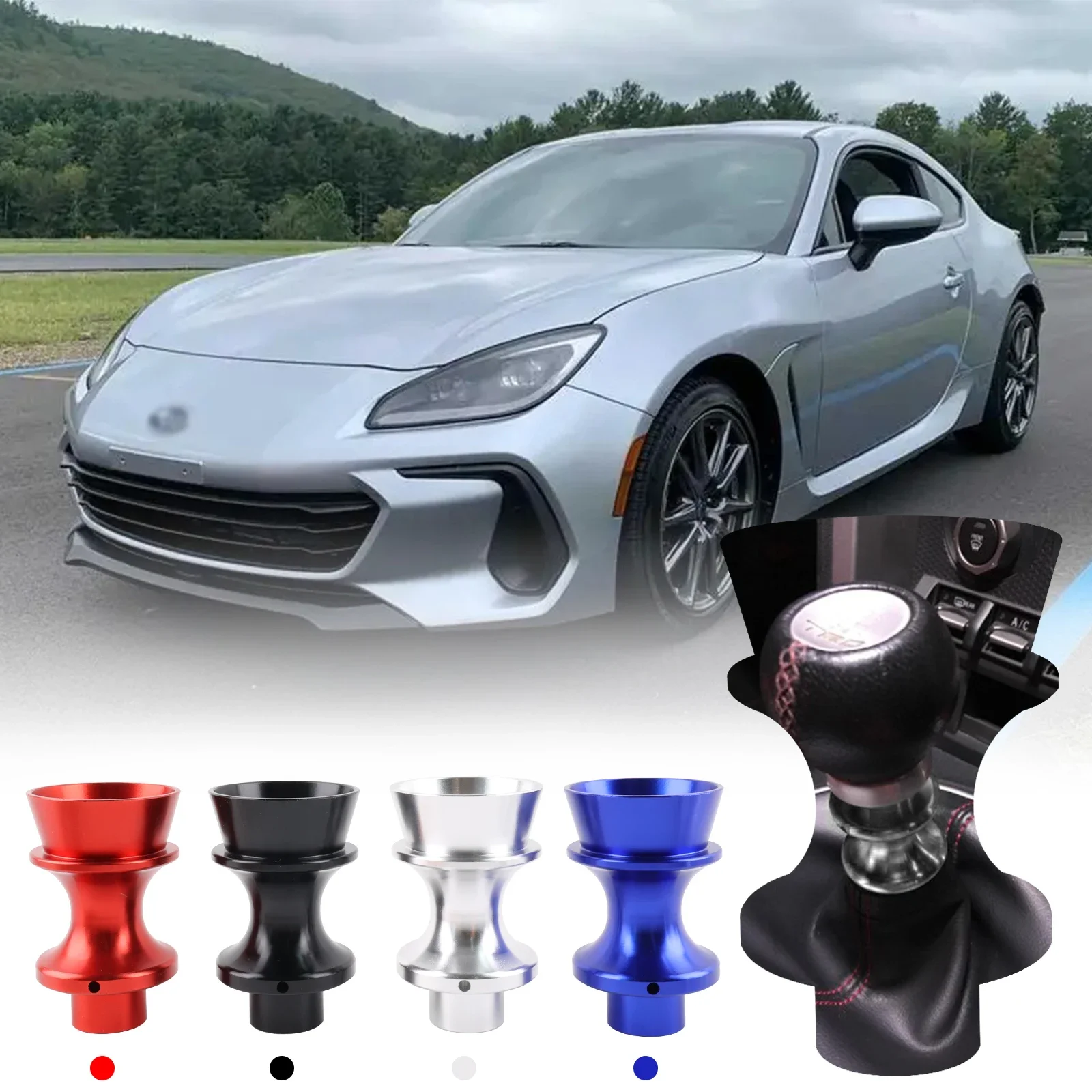 racing New Styling Gear Shift Knob Reverse Lifter Up For Subaru BRZ Toyota FT86 GT86 Silver Red Black Blue