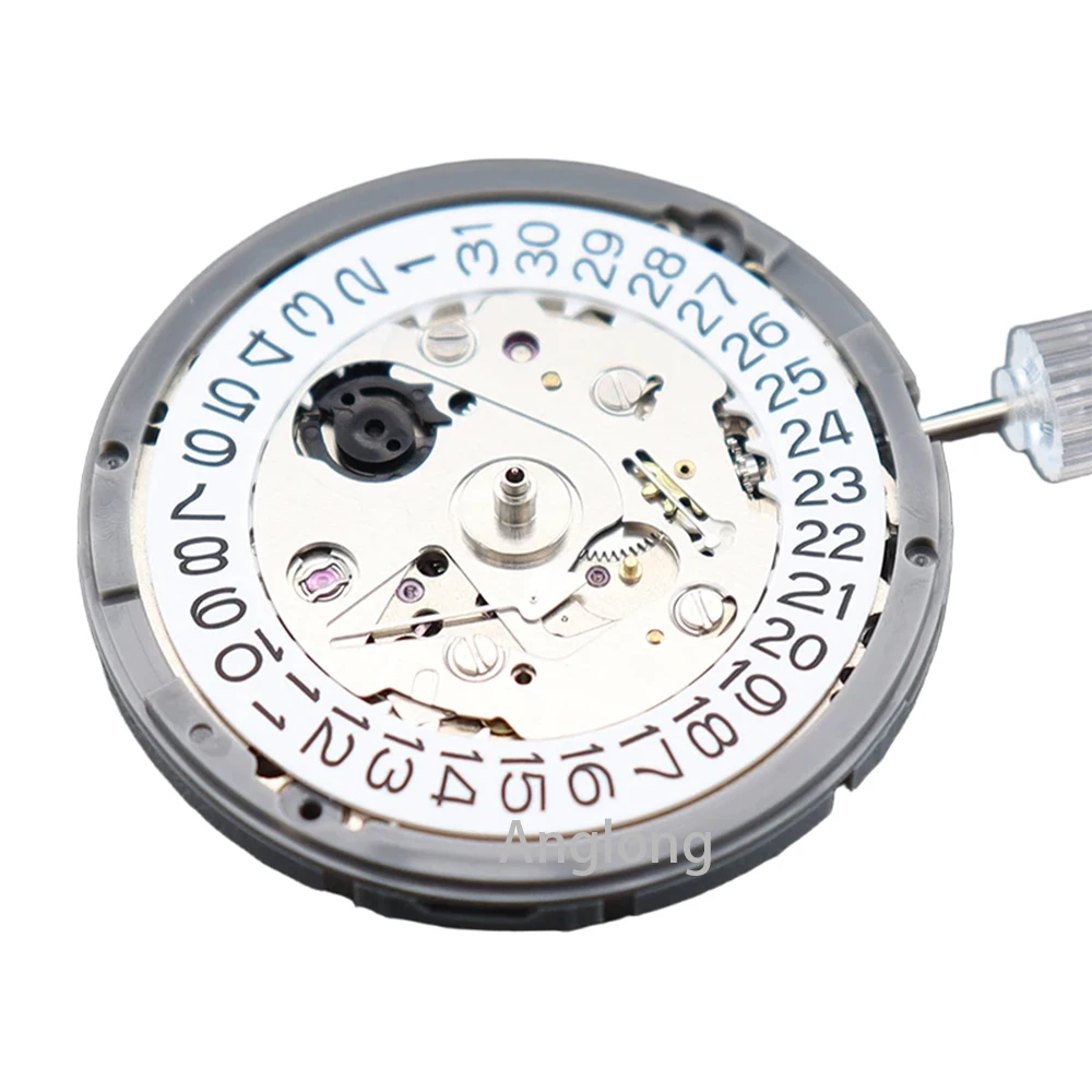 Japan Genuine NH35 Automatic Mechanical Movement High Accuracy 24 Jewels Mod Watch Replacement NH35A Date at 3:00