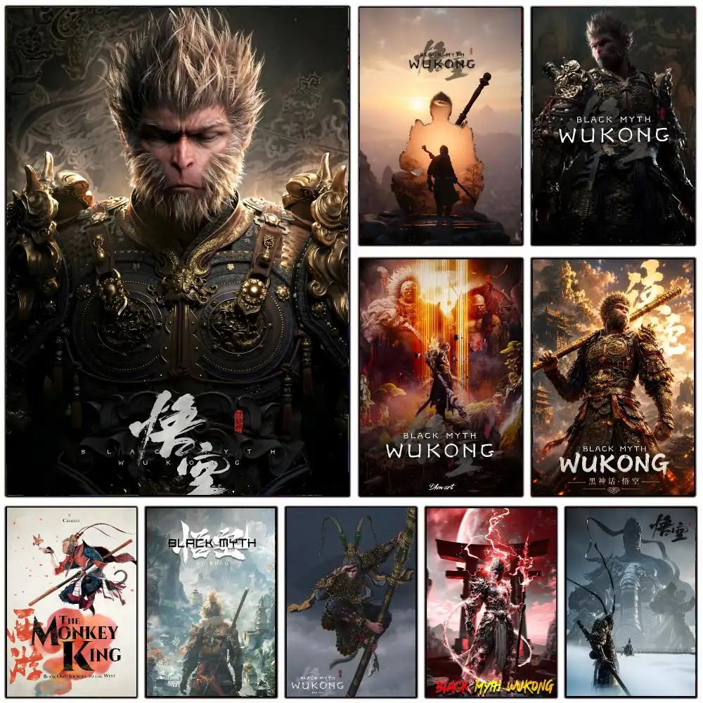 epic game B-Black Myth Wukong Poster Modern Home Decoration Interior Design & Contemporary Wall Art Collection