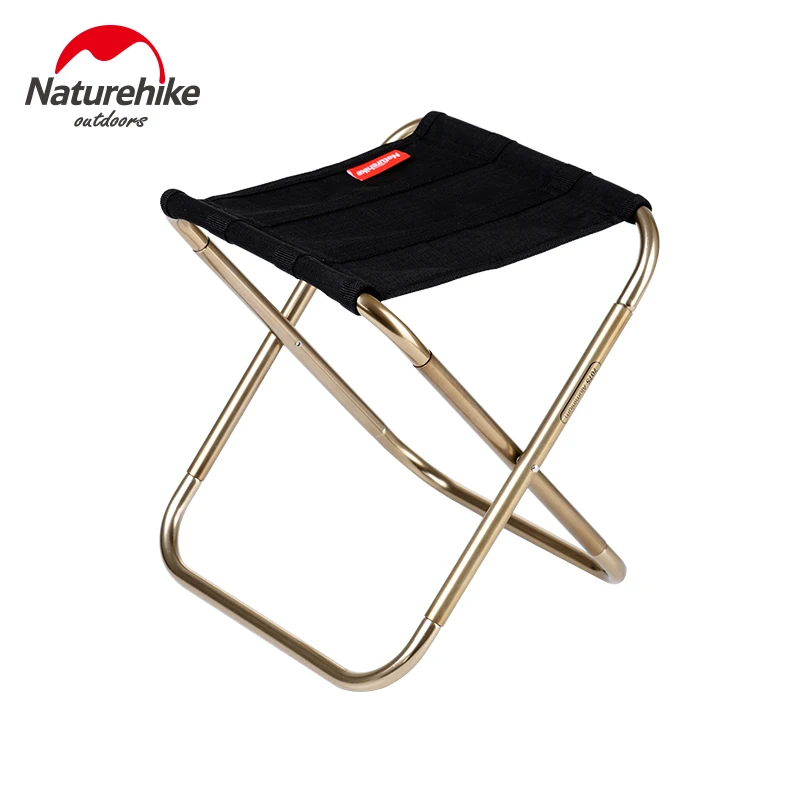 Naturehike 243g MIni Storage Fishing Chair Outdoor Aluminium Alloy Portable Folding Camping Stool Ultralight Picnic Furniture