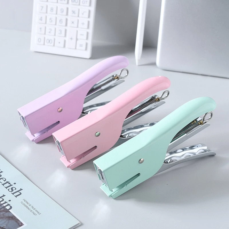 1pc Number 12 Heavy Duty Metal Stapler Plier Packaging Plier Stapler 10-16 Sheets Capacity No Staples Clip School Supplies