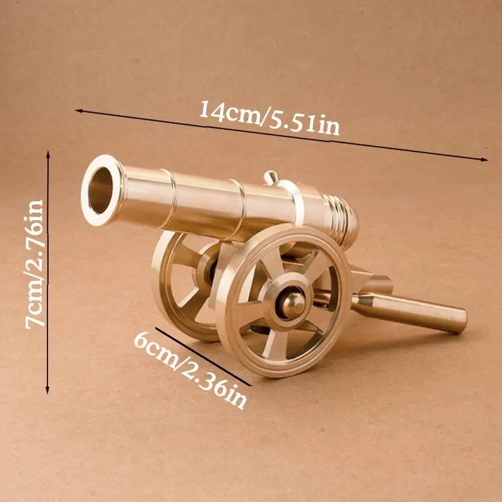 Mini Metal Cannon Military Cannon small Ornament Model Civil War Arsenal Copper Culverin For Napoleon Miniature Arms Artwork