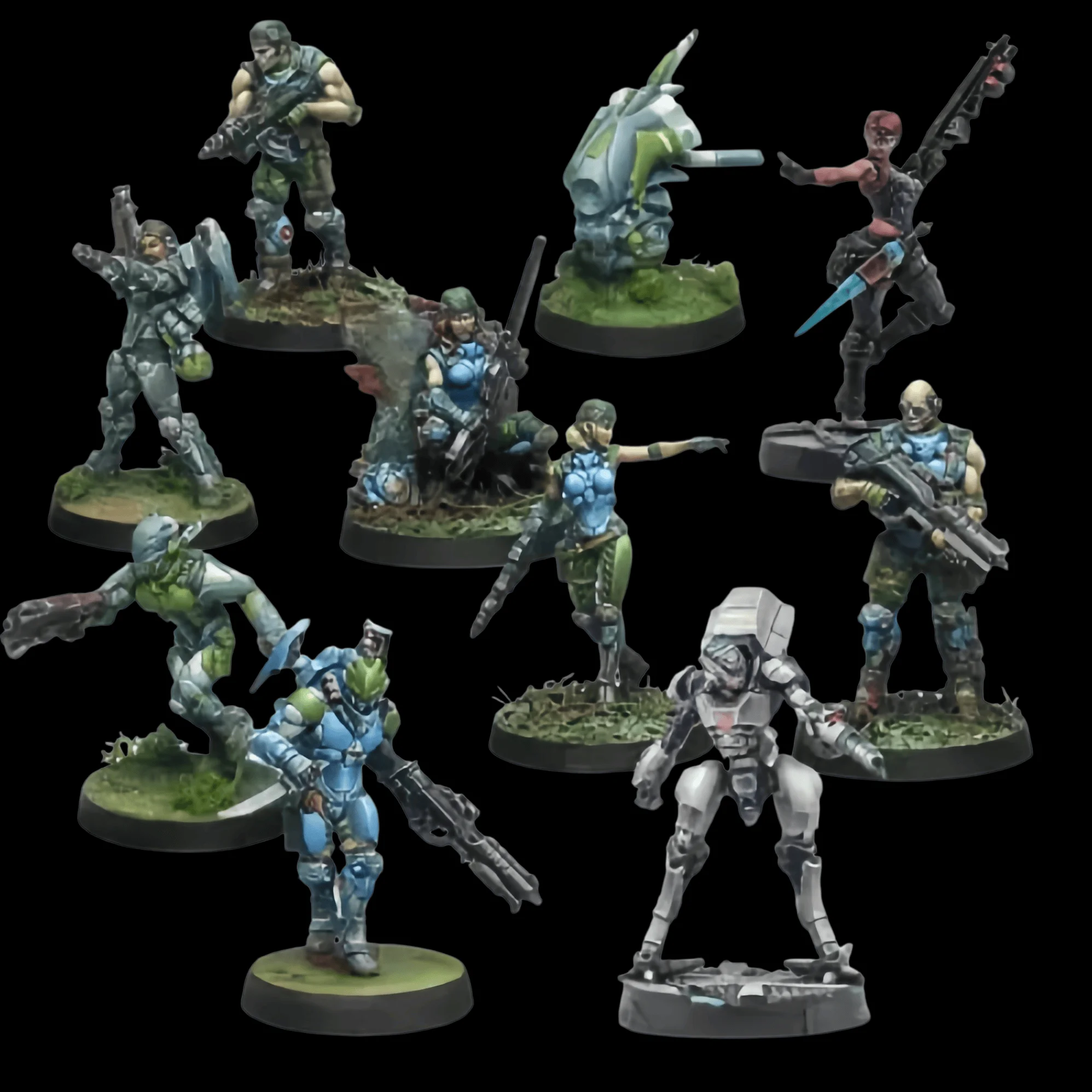 

Die Casting Resin Model Assembly Kit, GK, Battle Squad Expansion Pack, Unpainted (including Base)