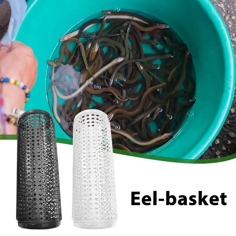 Large Eel Fish Cage Trap Fish Catching Cage Crawfish Netting Reusable Fish Plastic Trap Fishing accessories 39*13CM