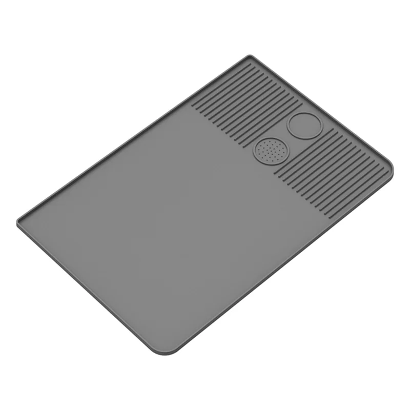 

P4-Large Silicone Non-Slip Coffee Machine Mat, Heat & Shock Absorbing, Coffee Counter Mat 40.5X60.9Cm