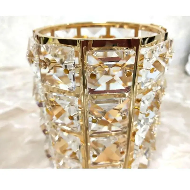New Crystal Storage Cup Makeup Brush Eyebrow Pencil Storage Bottle Jewelry Storage Container European Cosmetics Storage Box