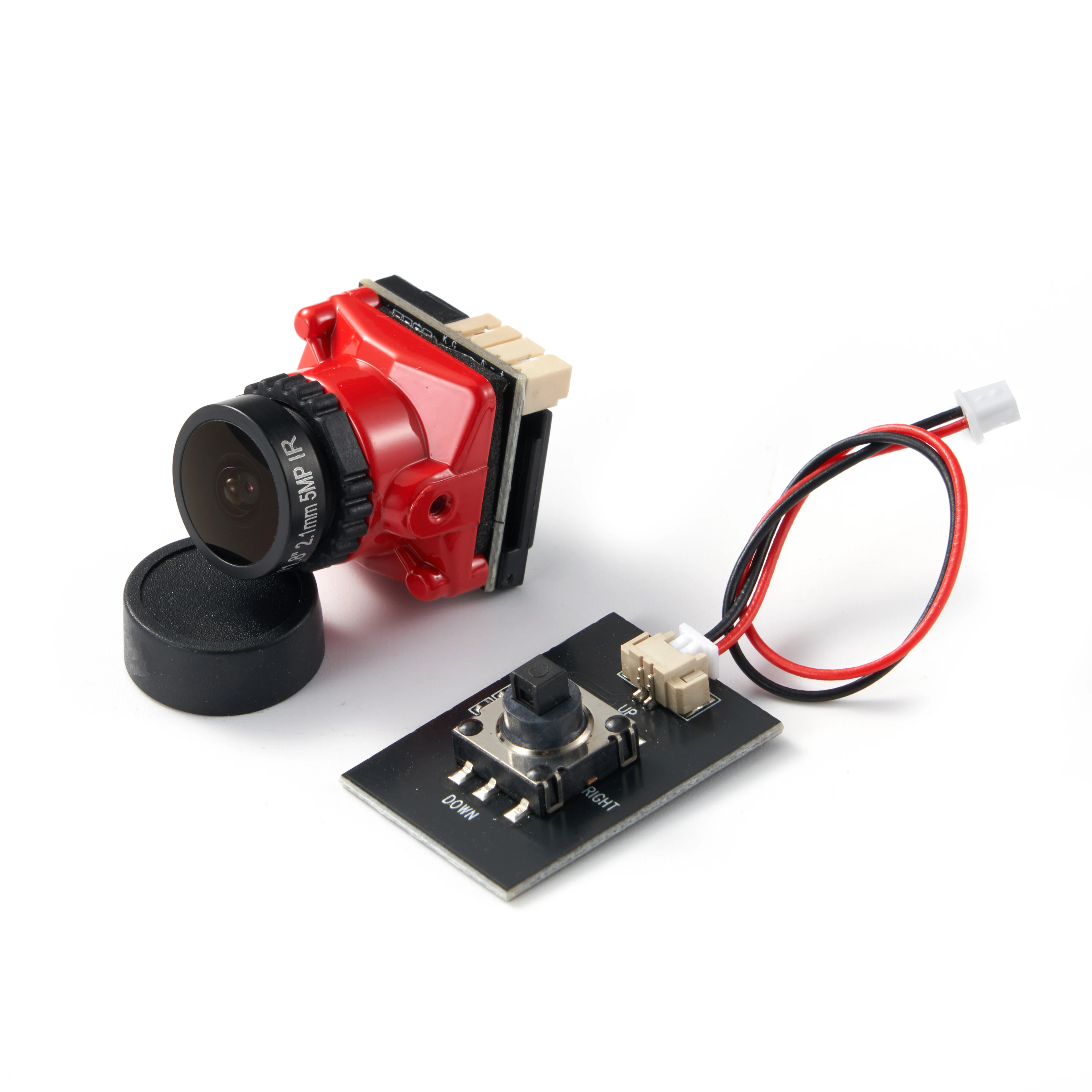 Yeni Cmos 1/1.8 1800TVL Mini FPV kamera 2.1mm Lens güç 5V-40V PAL/NTSC OSD ile dahili RC FPV yarış Drone için ayarlanabilir