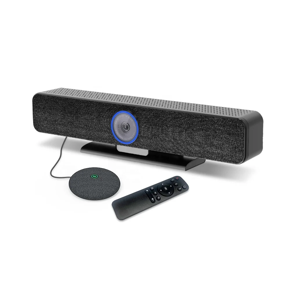 

Zoom Certified 4K Audio Video Soundbar Conferencing Camera Al-Powered Auto Framing Webcam Speaker Tracking