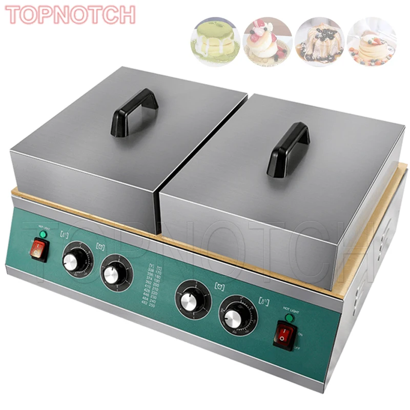 Double Head Multifunctional Pancake Souffle Baking Machine Fluffy Japanese