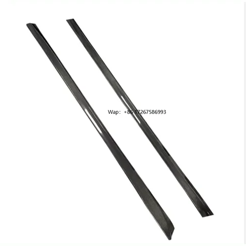 V Style Real Carbon Fiber Body Kits Front Side Skirts for Model Y 2021-up