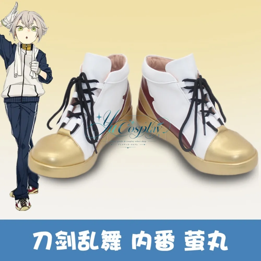Touken Ranbu Hotarumaru Cosplay Boots Custom Made Samurai Traditional Japanese Style Shoes