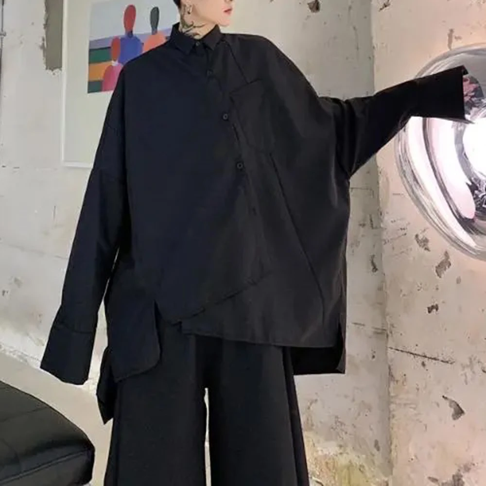 

Мужская летняя рубашка с длинным рукавом XS-5XL, новинка, в американском ретро-стиле, модная, трендовая, свободного кроя, повседневная, нишевая, уличная мода