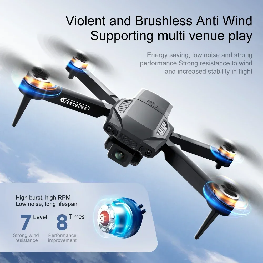 New F198 Drone Professional Dual Camera With 1080P WIFI FPV HD Aerial Photography Wide Angle Brushless RC Foldable Quadcopter