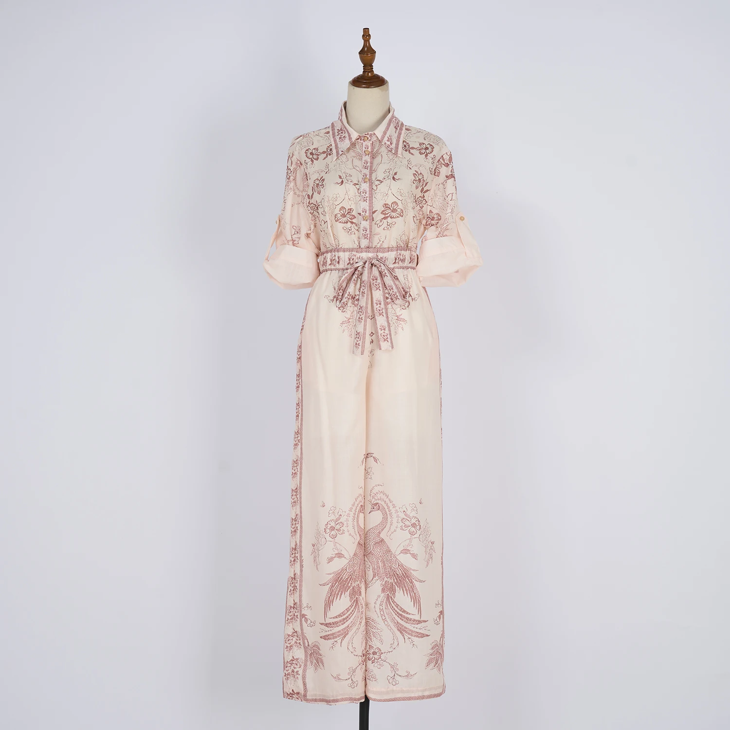 

2025 Spring New Mid-Length Printed Set Pants V-Ne Alhambra Totem Print Australian Faion Women's Suit Ensemble