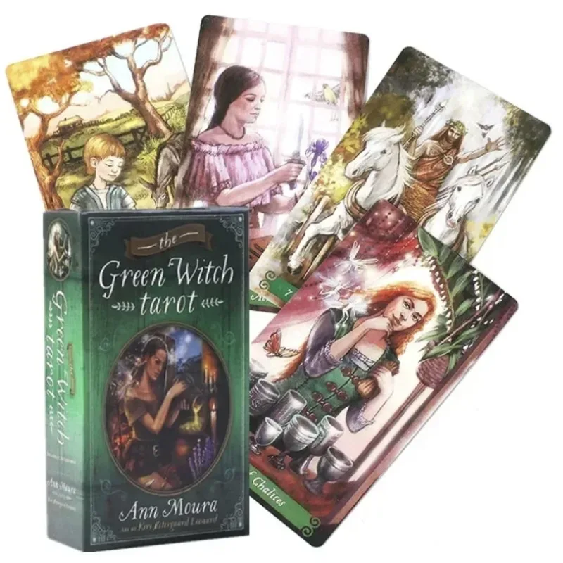 

The Green Witch Tarot Cards Deck Party Board Game Oracle Playing Card