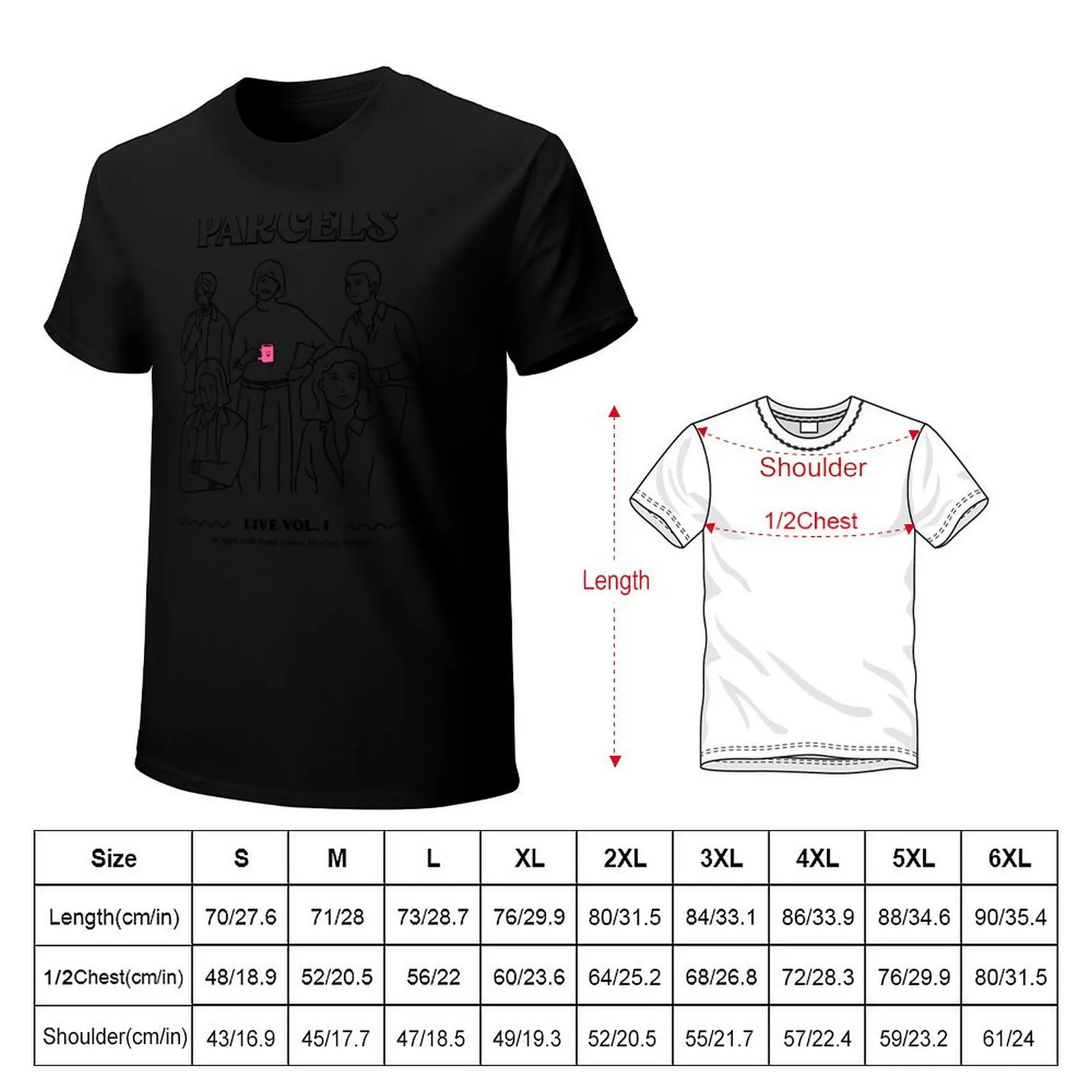 Parcels Vol. 1 Live from Berlin T-Shirt man t shirt summer T-Shirt