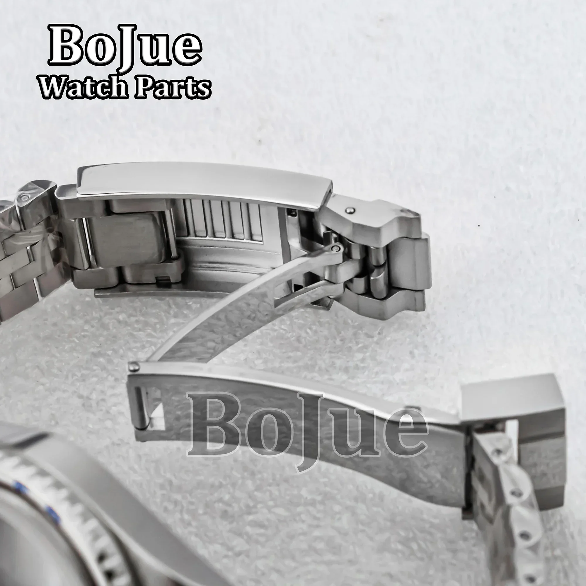 Black Green Ceramic Bezel 40mm Case Watch Jubilee Strap Bracelet Parts For MOD GMT Seiko nh34 nh35 nh36 Movement Dial Waterproof