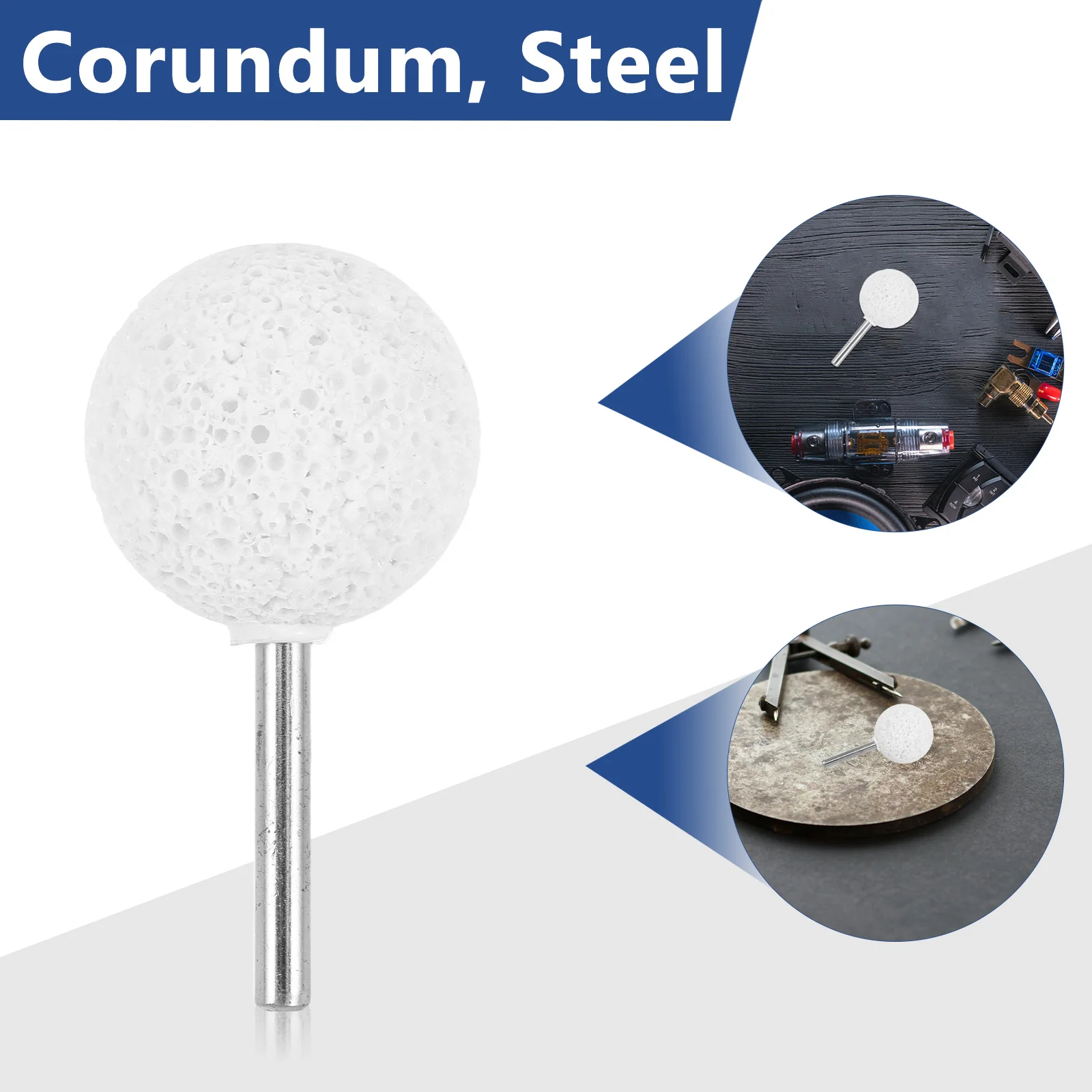 

Corundum Grinding Head Quick Tire Repair Tool For Automotive Vacuum Tires Precision Deburring Portable Handheld Durable Mounted