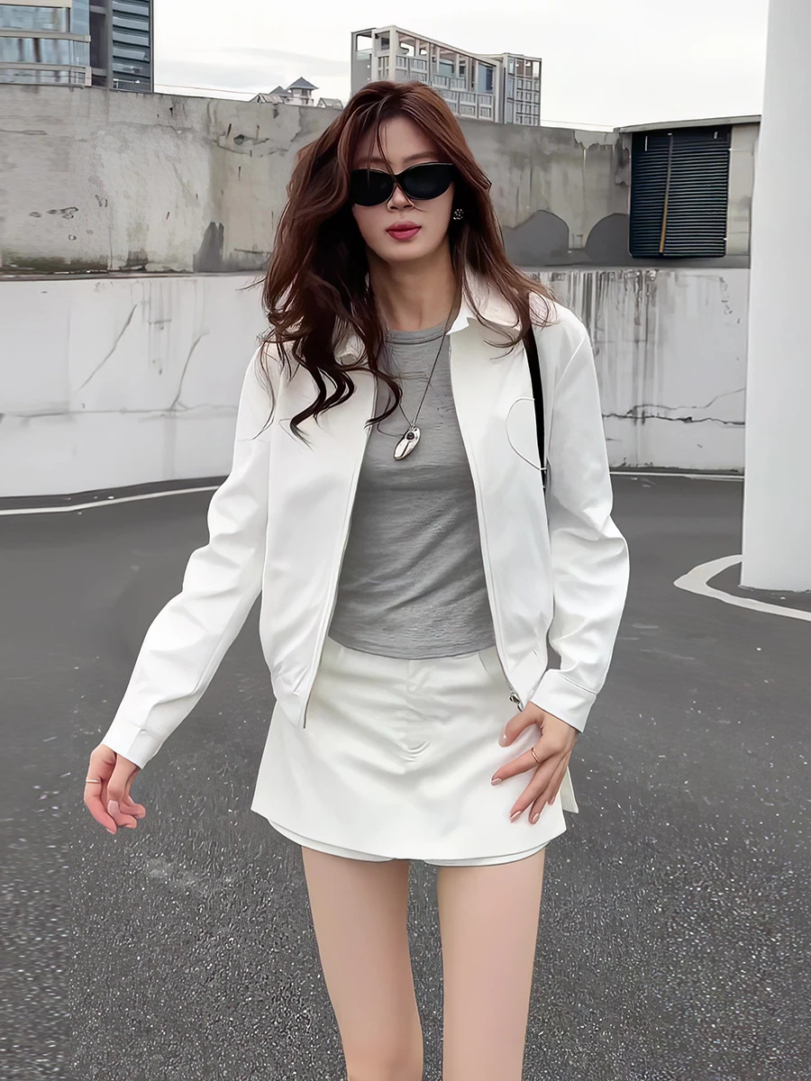 

Elegant High-End Jacket Short Outerwear And A-Line Skirt Set Women's Fashion Spring 2026 Anti-Wrinkle Polyester