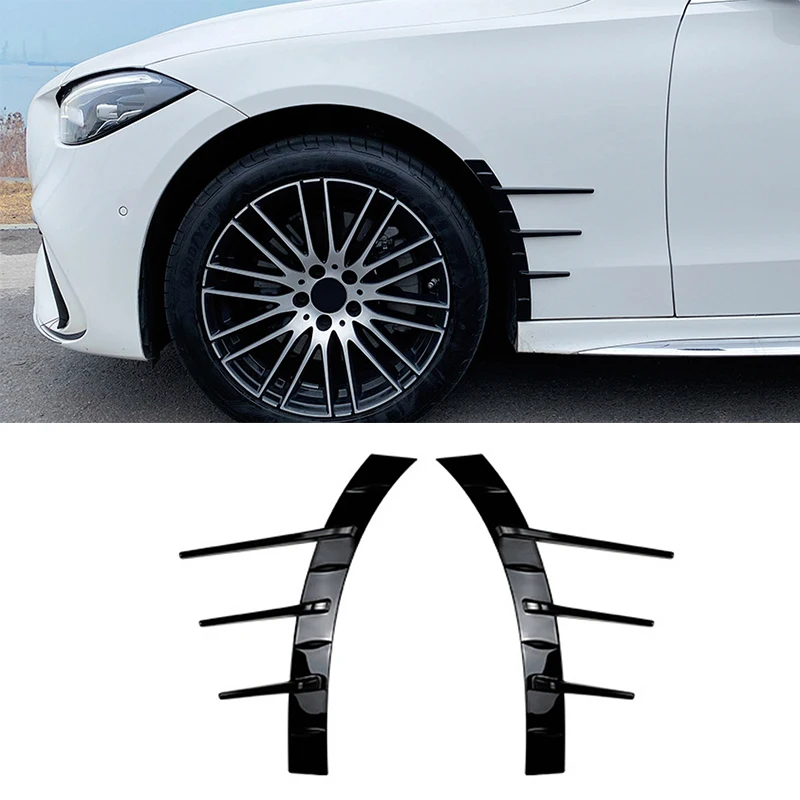 

4Pcs Front Rear Bumper Wheel Spoiler Air Outlet Trim Cover For Mercedes-Benz C-Class W206 C200 C260 C43 AMG Line 2022 2023