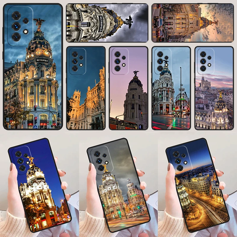 Madrid Capital Spain phone case For Samsung Galaxy A42 A31 A40 A51 A71 A32 A80 A91 A52 A72 A73 A20e A21S A50 A70 A11 A12 Cover