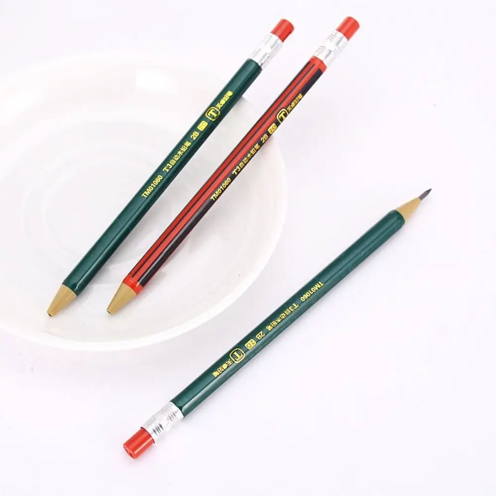 2.0MM 2B Automatic Pencil Comes With Sharpener Sketch Drawing Writing Tool Movable Pencil Stationery Press Type