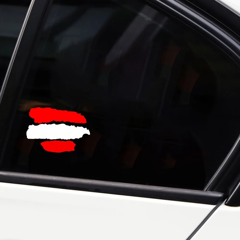 Poland Flag Brush Stroke Waterproof Removable Patriotic Vinyl Stickers For Car Motorcycle Decor