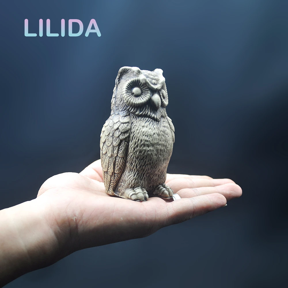 Home Decor Owl Realistic Animal Scarecrow Decoration Home Lawn Garden Decoration Art Sculpture Garden Statue Crafts Toys