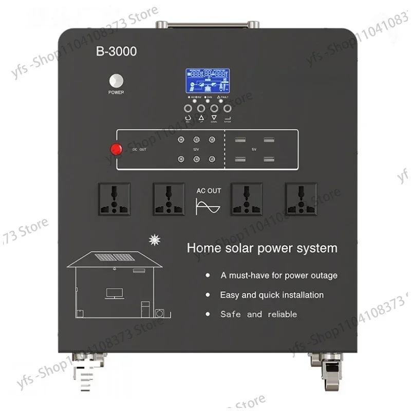 

3000W energy storage solar power supply 220V high-power UPS power supply household energy storage