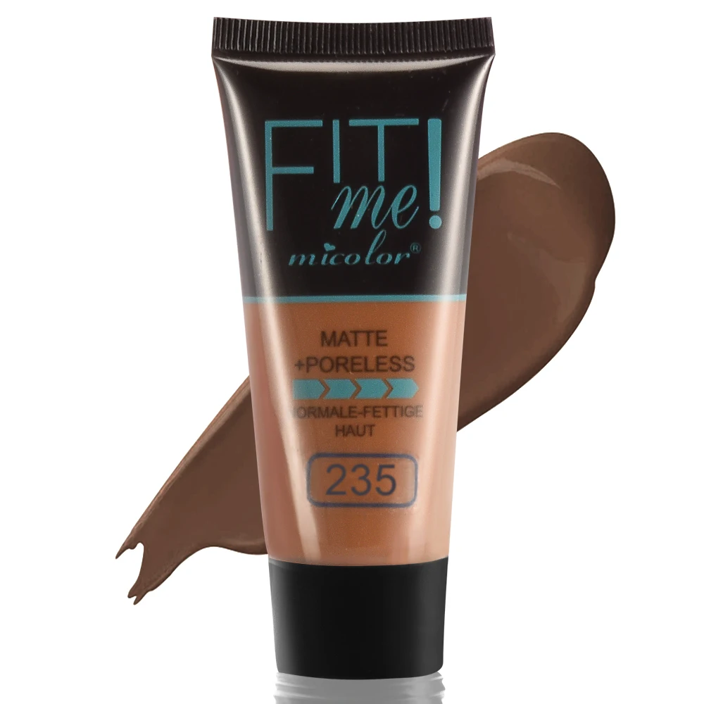 Base de piel negra de cobertura completa para mujeres negras, corrector de base de piel seca aceitosa, maquillaje facial de una imprimación