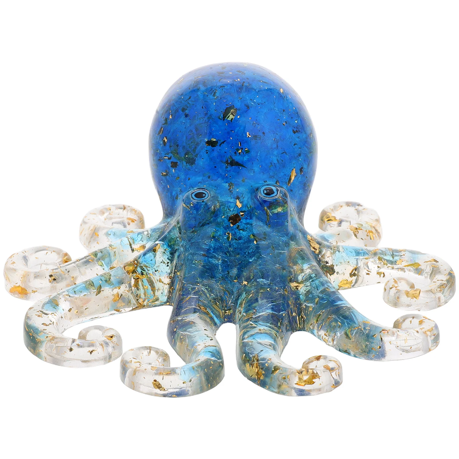 

Handmade Crystal Octopus Ornament Transparent Resin Marine Life Desk Decor for Home Enhancement Unique Artistic