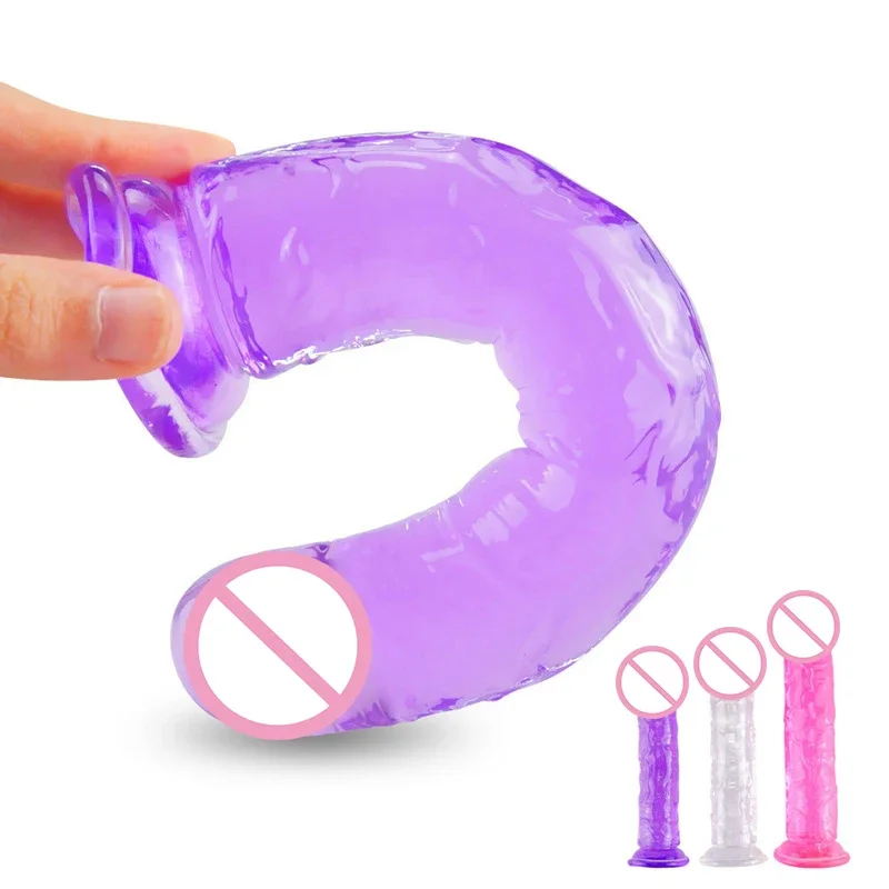 Flexible Realistic Dildo With Strong Suction Cup Super Big Penis Jelly Dildo Sex Toys for Woman Penis Masturbator Anal Plug