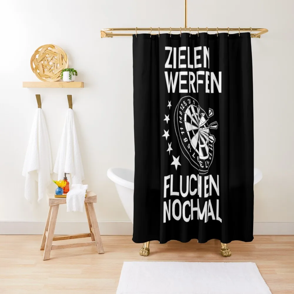 

Dart Dartspieler - Aim Throw Cursing Again Shower Curtain Shower Bathroom For Shower For Bathrooms Curtain