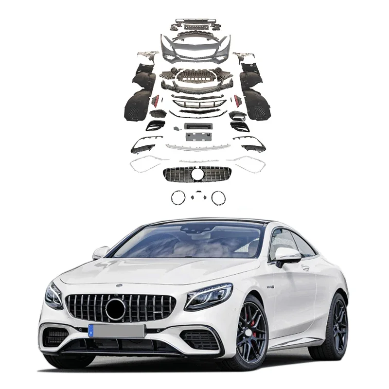 Wholesale Body Kits For S-Class Coupe W217 Upgrade S63 C217 Facelift Car Bumpers Auto Parts Car Accessories