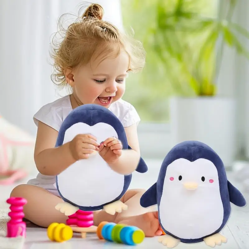 Penguin Plush Stuffed Animals Cartoon Penguin Doll 9.8 Inch Soft Animal Penguin Plush Toys KidsPlush Toy Pillows For Kids Adults